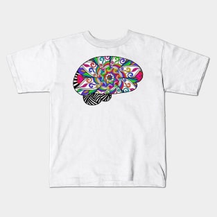 Mandala Rainbow Brain Kids T-Shirt